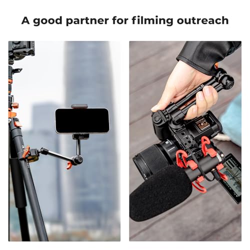 Image of K&F CONCEPT 9.8 inch Magic Arm, 1 /4 inch Screw Camera Mount Arm 360 Ball Heads for DSLRs, Monitor, Flash, LED Light, Microphone, Camera Cage, Action Camera