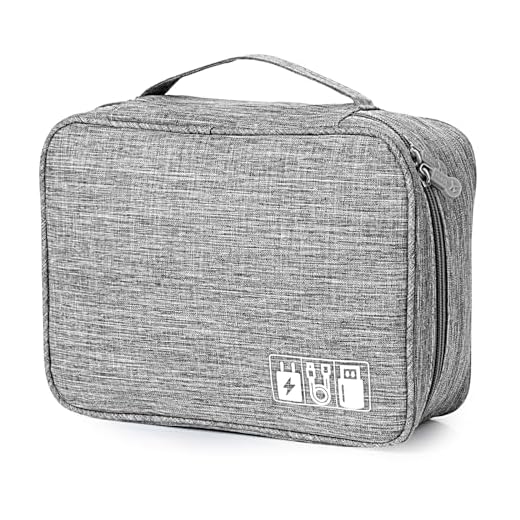 AiQInu Organizador Cables Viaje,Bolsa Cables Universal Electrónico Organizador de Cable Accesorios de Viaje para Tableta, Disco Duro Externo,Cargador, Cable USB, Adaptadores, Tarjetas de Memoria
