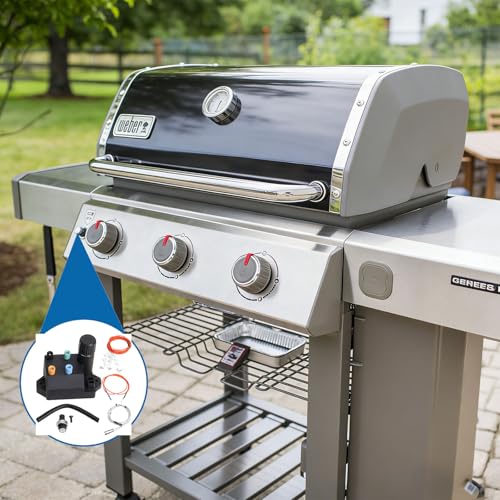 Image of SafBbcue 66354 Grill Igniter Kit for Weber Genesis II GS4 Grills - Replacement for 310 /315 Series (E310, S310, E315, S315, SE310, SE315, CE310, CE315)