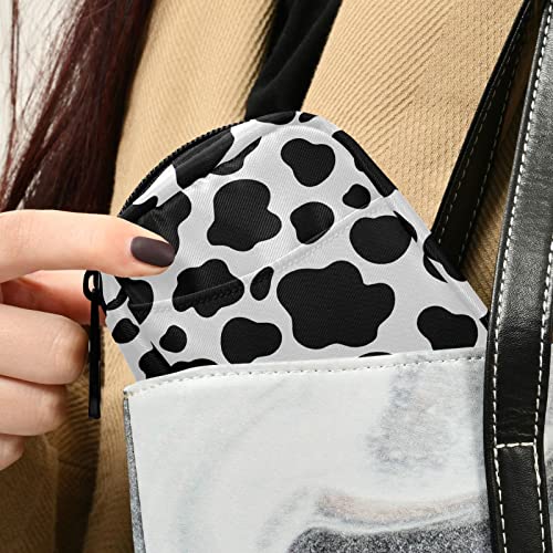 Image of Cow Print Pill Case, Weekly Portable Pill Bag Container 7 Days Pill Box Organizer Vitamin Supplement Holder with Zipper for Travel Family Business