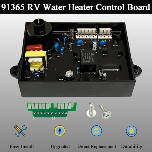 Image of 91365 RV Water Heater Control Circuit Board with Fuse Compatible with Atwood GCH6A-10E, G9-EXT, G16-EXT, GC6AA-10E, GC10A-4E, GE9-EXT, GEH16-EXT Replaces 91226, 93305, 91346, 93851, AT93851