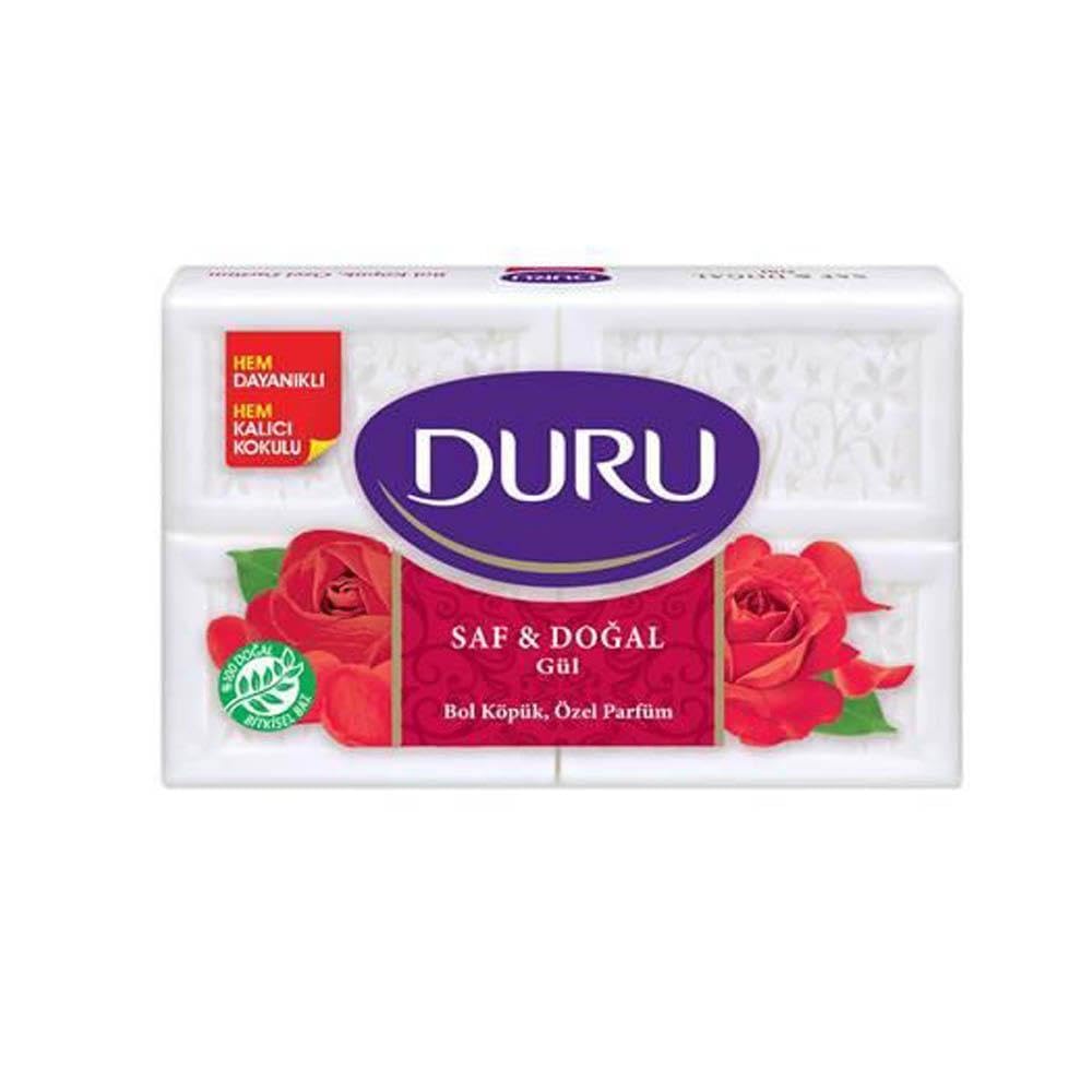 DURU Saf&Doğal Gül Sabun, 150 Gramx4