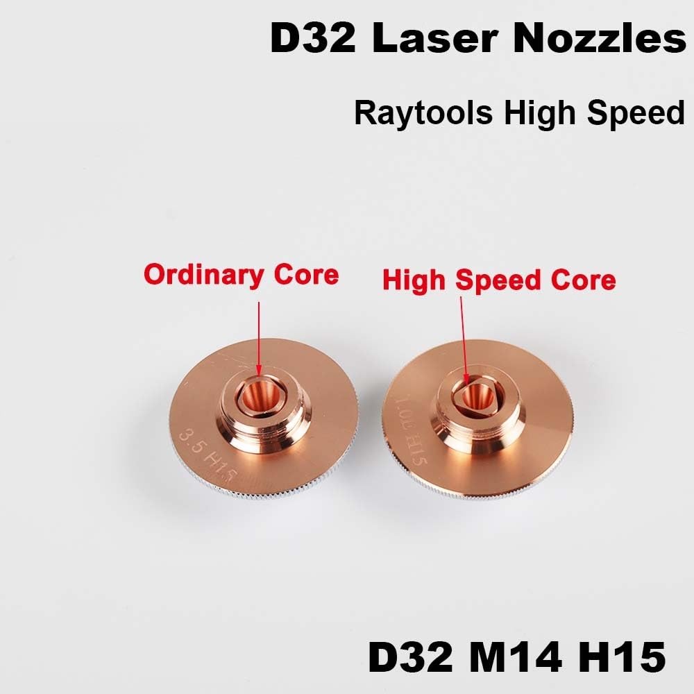 Dysza laserowa High Speed ​​D32 M14, pojedyncza, podwójna, do części maszyn do cięcia włókien