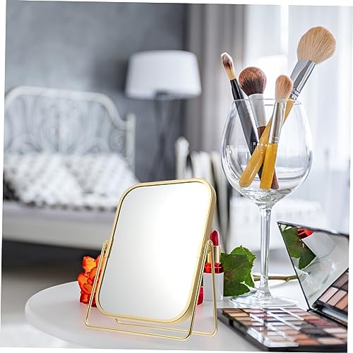Espejo de maquillaje de mesa giratorio 360° metal LIFKOME miniatura 2