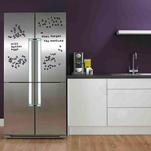 Letras Magnéticas Suck UK Negro para Refrigerador miniatura 6
