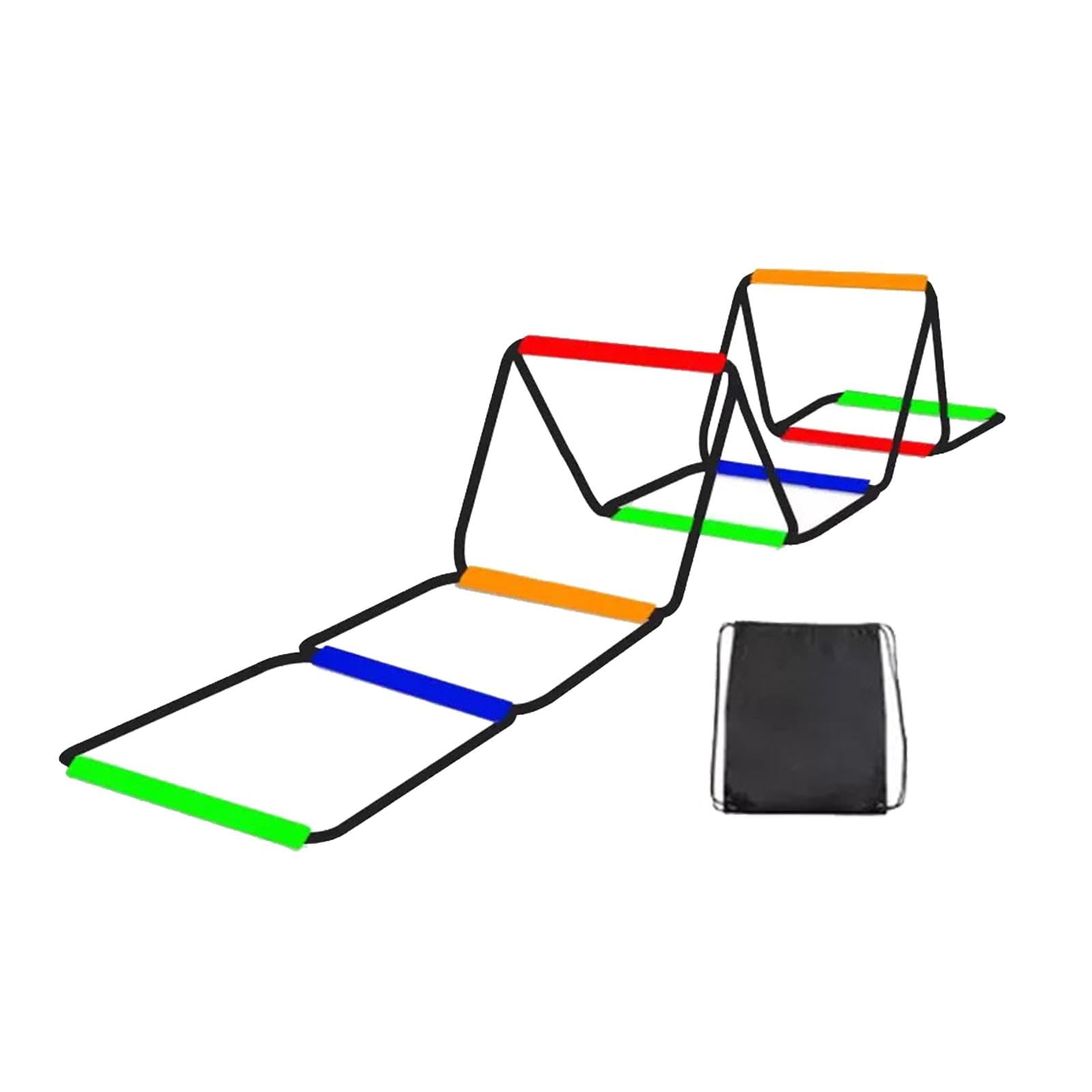 LOOM TREE® Agility Ladder Multipurpose Agility Training Ladder Football Footwork Ladder 8 Grids with Bag | Team Sports | Soccer | Training Aids-image-23