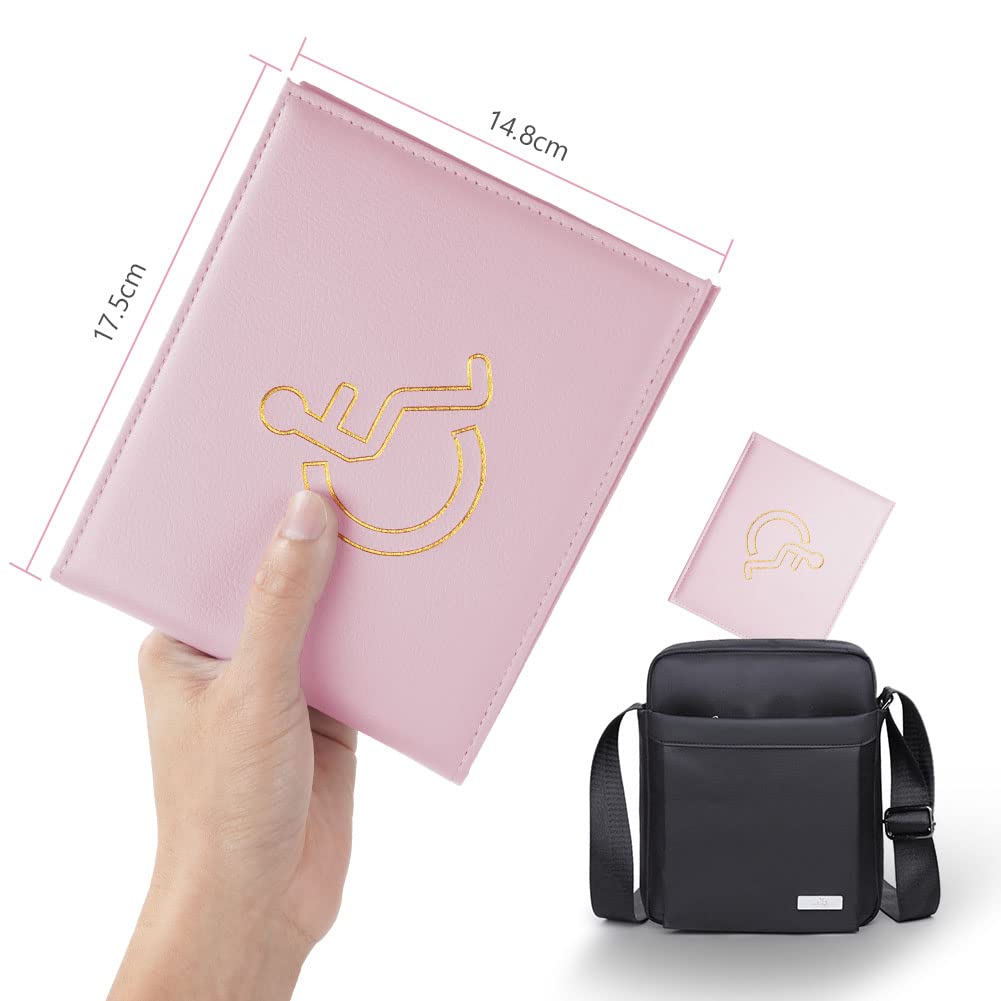 Vicloon Disabled Badge and Timer Holder, PU Leather Disabled Badge Holder Wallet Protector - Image 2
