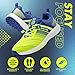 SOLM8 S2 Cricket Shoes Men Boys Junior Players - Advanced Grip Rubber Spikes for Turf/Grass, Ultralight Cushioning in Bright Colors (2025 Edition) - Lime Blue