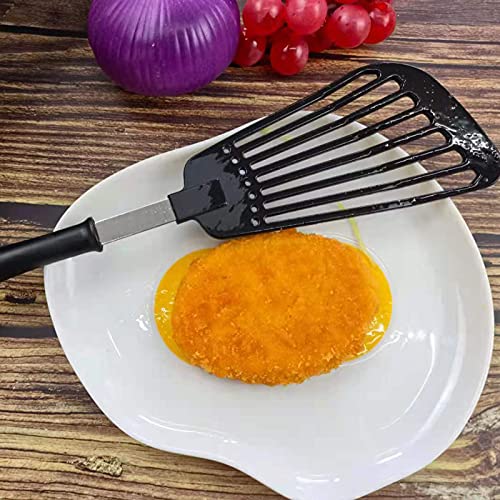 Spatulas for Nonstick Cookware Wide Nylon Blade Spatulas Rubber Turners, Thin Slotted Spatula,Lightweigh but Sturdy Kitchen Utensils for Fish Egg Meat Dumpling Turning, Flipping, Frying and Grilling