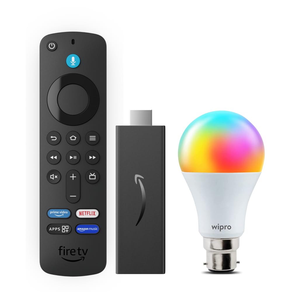 Amazon Fire TV Stick HD and Wipro Simple Setup 9W LED Smart Bulb Combo-image-35