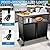 Sidasu Heavy Duty Outdoor BBQ Grill Cart with Storage, BBQ Prep Table, Triple-Shelf Multi-Functional Grill Table on Wheels and Handle - Perfect for Patio, Backyard and Outdoor Grilling