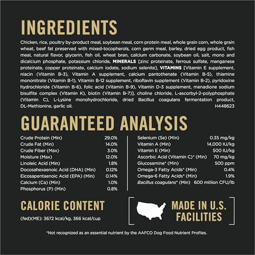 Image of Purina Pro Plan Complete Essentials Senior Dry Dog Food, Chicken, 6 lb Bag | Shredded Blend Chicken & Rice dog food for Adult 7+, with live probiotics to support digestive and immune health
