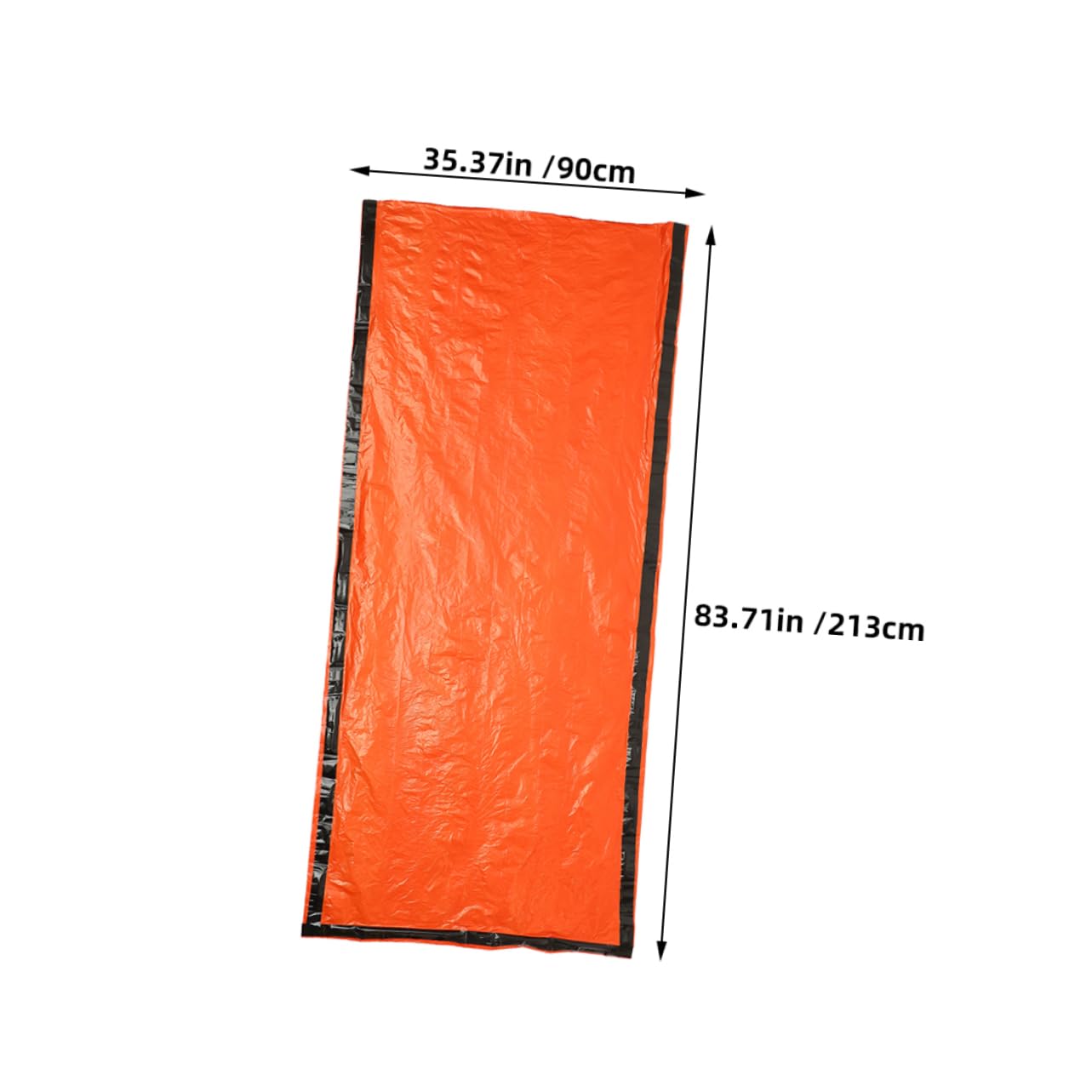 HONMEET Lightweight Pe Aluminum Film Sleeping Bag Portable Emergency Bivy Sack Waterproof Adult Sleeping Bag for Camping with Carry Pouch