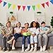 YGEOMER 300pcs Colorful Pennant Banner Flags, 375ft Multicolor Banners Carnival Decorations Supplies for Party Birthday and Shops Decorations