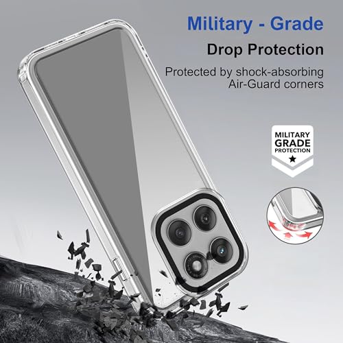 Image of amazon basics Back Case Cover for Motorola Edge 60 Fusion 5G | Compatible for Motorola Edge 60 Fusion 5G Back Cover | Case Cover with Camera Protection | (TPU + PC | Transparent)