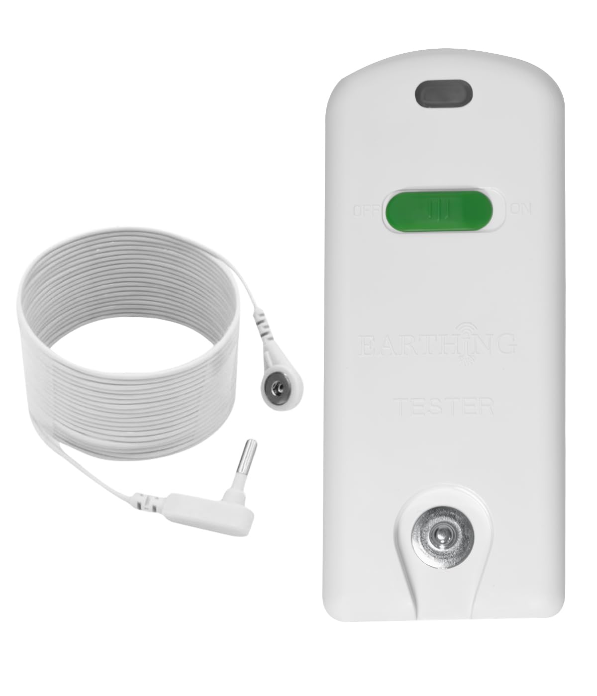 Grounding Continuity Tester Kit, Grounding Tester with 15Ft Grounding Cord, Use to Test Effectiveness of Grounding Mats, Sheets, Pads, Blankets, Pillowcases, Wristbands (Batteries Not Included)