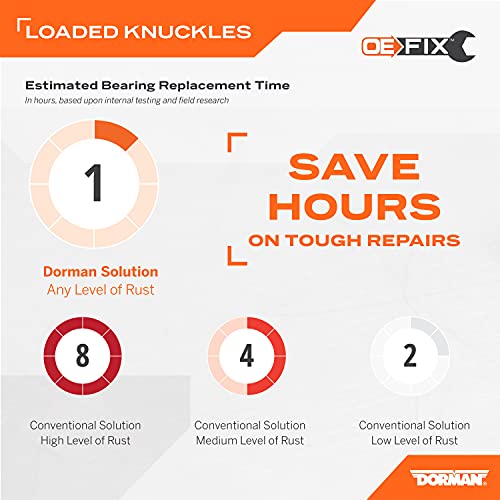 Dorman 698-411 Front Driver Side Loaded Steering Knuckle Compatible With Select Dodge / Jeep Models (Oe Fix) #TOP4