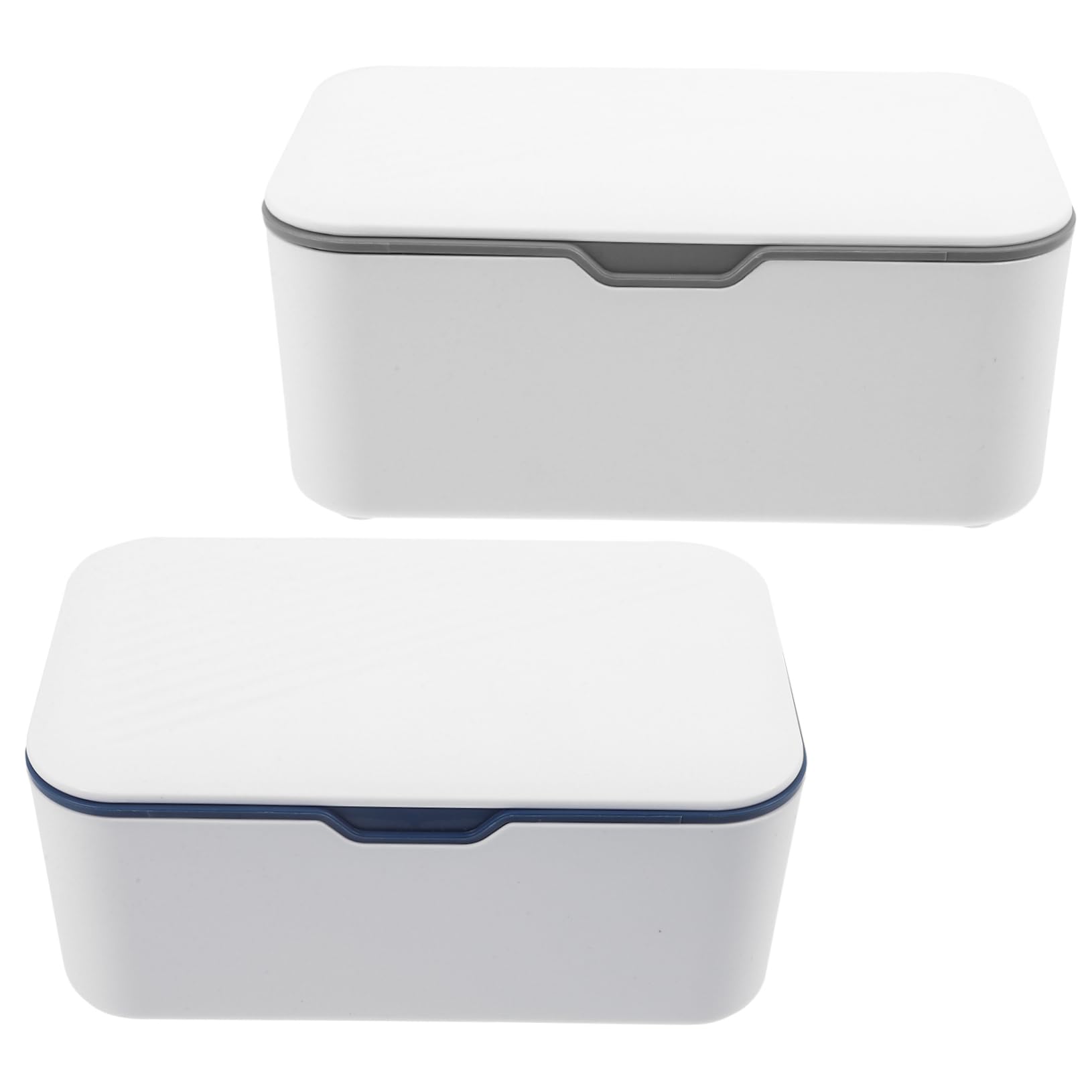 Unomor 2Pcs Portable Tissue Box Convenient Outdoor Wipe Dispenser for Travel Tissue Container with Dustproof Design for Strollers Cribs and Home Use