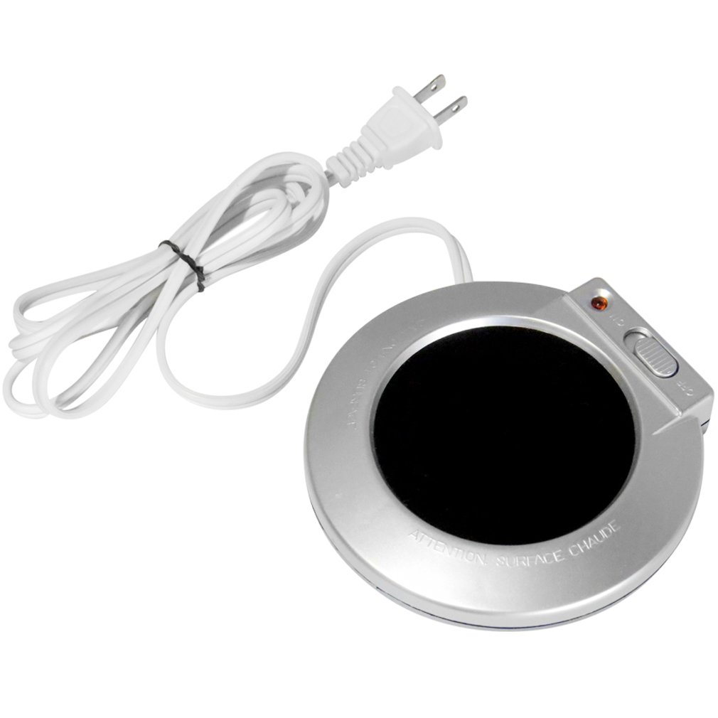 Calentador eléctrico de tazas - Negro - 16W - Acero inoxidable 6