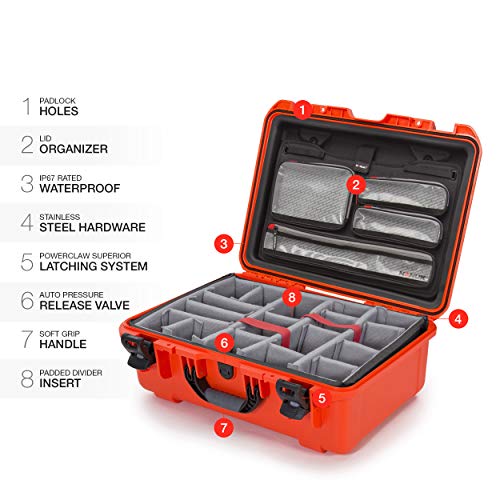 Ficha técnica Nanuk 925 Estuche rígido Impermeable con Tapa Organizador e Inserto de Espuma para Canon Nikon Cuerpo DSLR y Lente Lentes Negro - Fernando Cortés