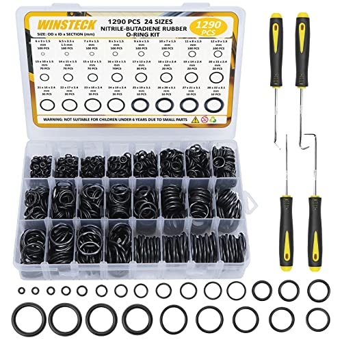 【DIMENSIONI MULTIPLE】: questo set di O-Ring include 1290 pezzi, che ha 24 diverse dimensioni e 3 spessori di o-ring universali in gomma. La quantità è più che sufficiente per coprire tutte le vostre esigenze e fornire una buona tenuta. Le etichette delle dimensioni corrette e di facile lettura rendono più veloce la ricerca della taglia di cui hai bisogno.