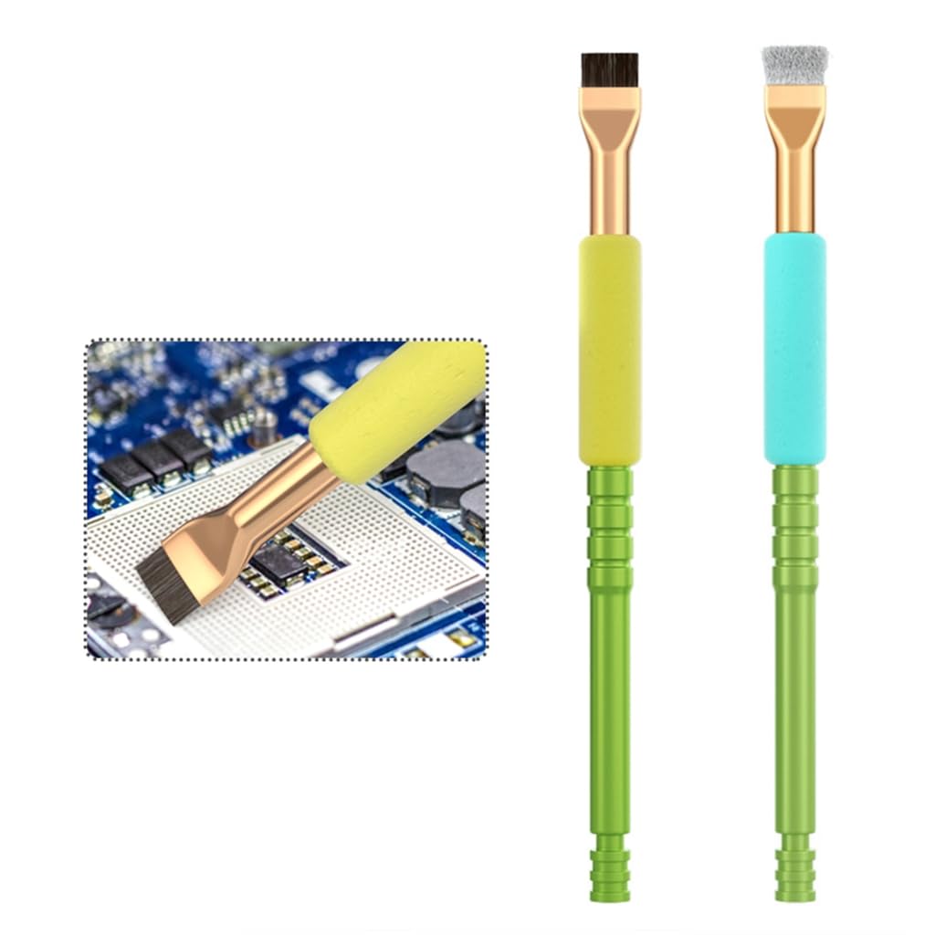 IC Brush 2Pcs ESD Safe Brush Tool For Phone Motherboard IC Removal Repair