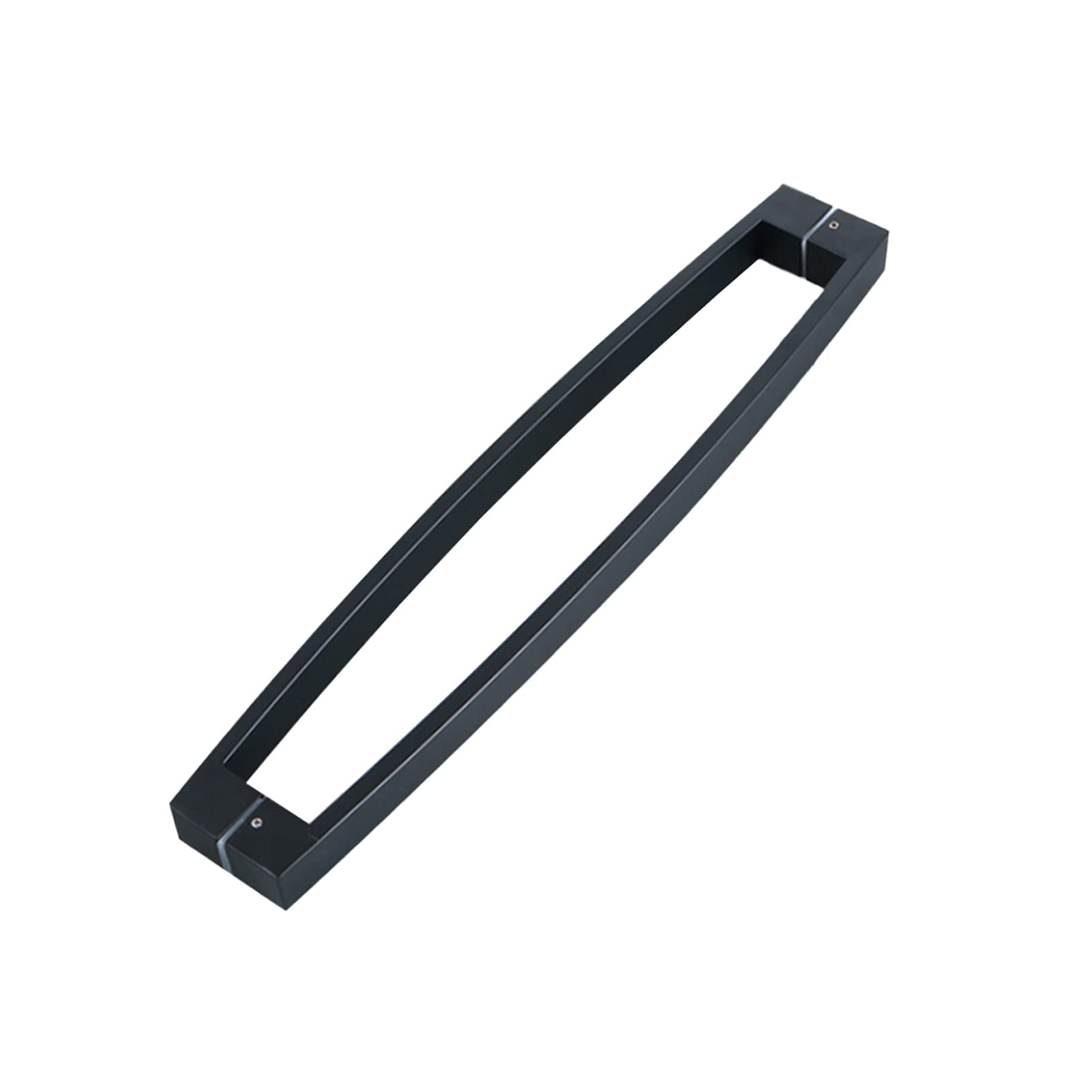 Poignée de porte en verre en acier inoxydable 304 noir mat pour douche chic