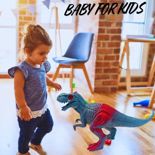 Image of Realistic Dinosaur Animal Toys for Kids 3+ Years | 8PCs Big Size Jurassic World Dino Animals Figure Set for Children| Birthday Gifts Jungle Safari Animal Dino Egg Toy Action Figurine (Dino 8)