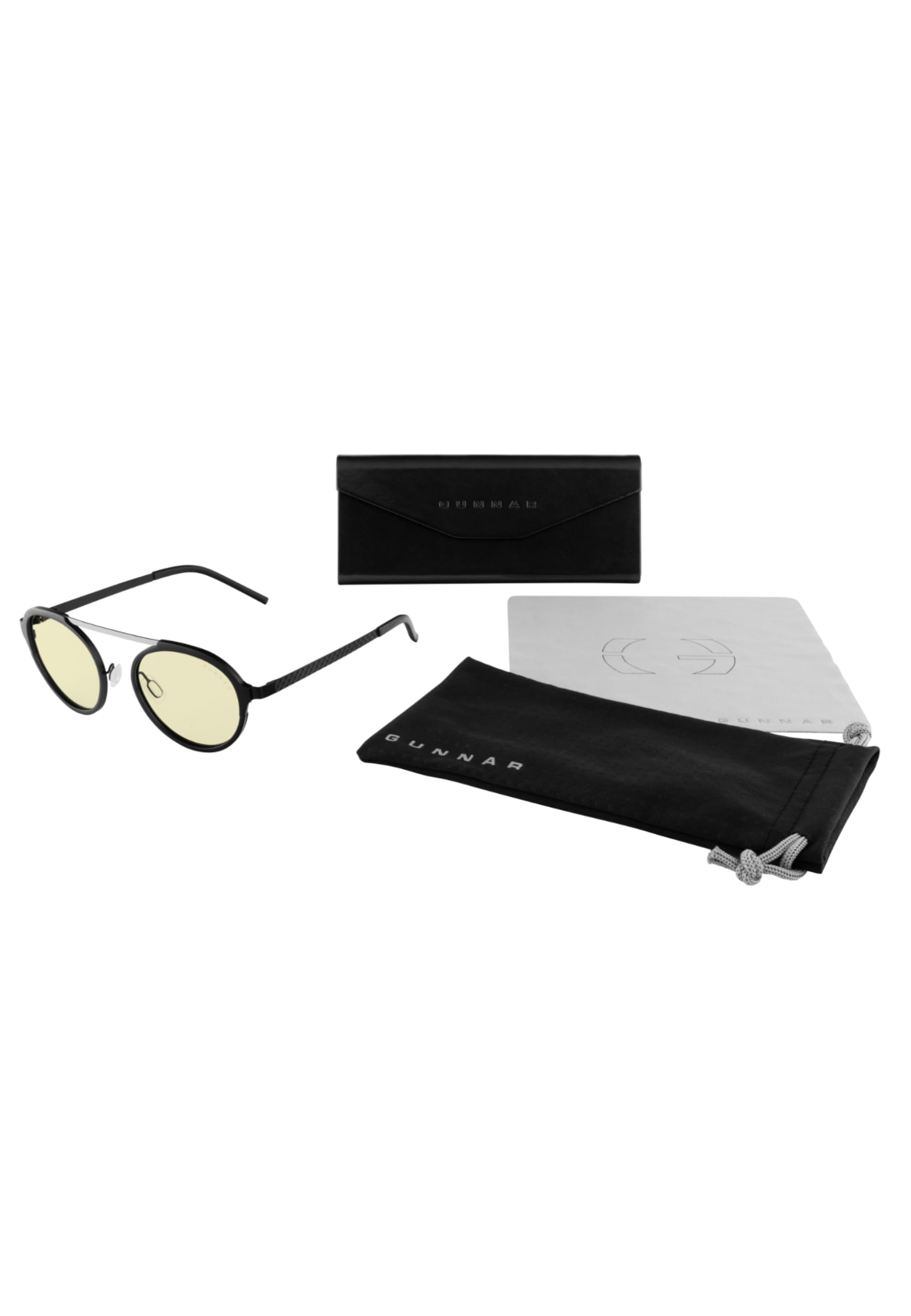 Gunnar Blaulichtfilter-Brille - Pacifica - Onyx/Silber - Amber