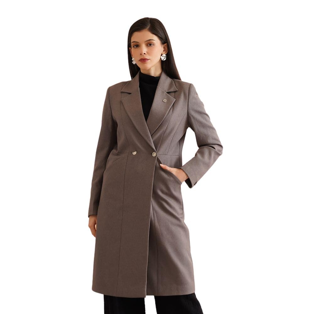 beatnik Women Double Breasted Longline Blazer-picture-26