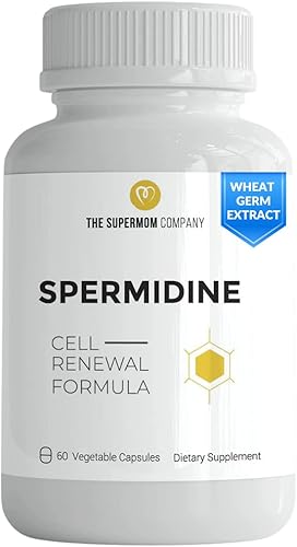 Spermidine 60 cápsulas vegetales - Extracto de germen de trigo con suplemento de espermidina de 1000 mg, bioperina para máxima absorción y zinc para