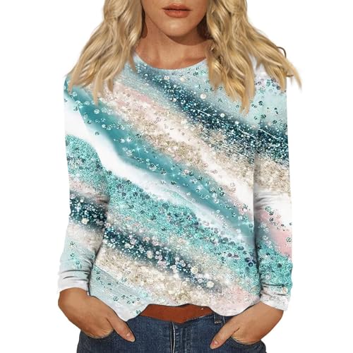 T Shirt Damen Viskose, Damen Bluse Langarmshirt Norweger Pullover Böse Alte Frau T-Shirt Sexy Oberteil Tennis Shirt Baumwolle Women's T-Shirts...