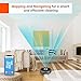 ILIFE A9 Robot Vacuum Cleaner, Wi-Fi Connected, Cellular Dustbin, Strong Suction, 2-in-1 Roller Brush, Automatic Self-Charging, Slim,Quiet, Works with Alexa, for Hard Floors to Medium-Pile Carpets.