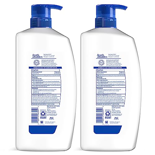 Image of Head & Shoulders Anti-Dandruff Shampoo and Conditioner with 1% Pyrithione Zinc, Tea Tree Oil 2-in-1 Twin Pack, Tea Tree Shampoo with Cooling, Refreshed Scalp, 32.1 fl oz Each