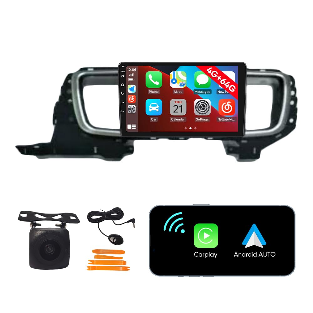 [4G 64G] Android Car Stereo FM Radio Carplay Android Auto 9