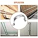 10 Pcs 4inch Rigid Pipe Strap,Two Hole Stainless Steel Strap U Bracket, Widened Tube Strap Tension Clip Assortment Kit Heavy Duty Pipe Clamp for Pipe Fixing（110mm）
