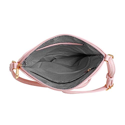 Image of SG SUGU Lightweight Medium Crossbody Bag Shoulder Bag with Tassel and Zipper Pocket