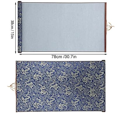 Reusable Chinese Water Paper Calligraphy Fabric Book, Chinese Water Writing Cloth Set for Practicing Calligraphy Gift with Elegant Packaging Design filled with Characteristics Suitable as a Gift