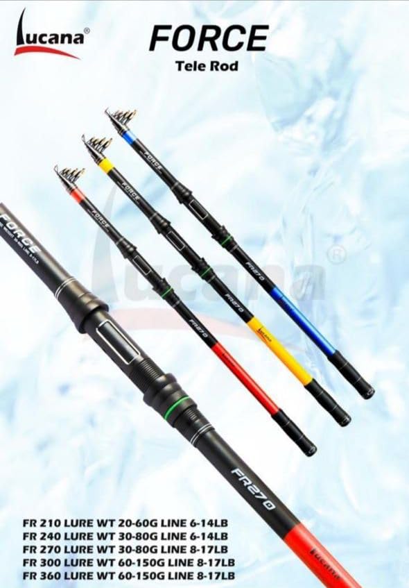 Lucana Force Telescopic Fishing Rods 12 Ft 1 Pcs Sports, Fitness & Outdoors