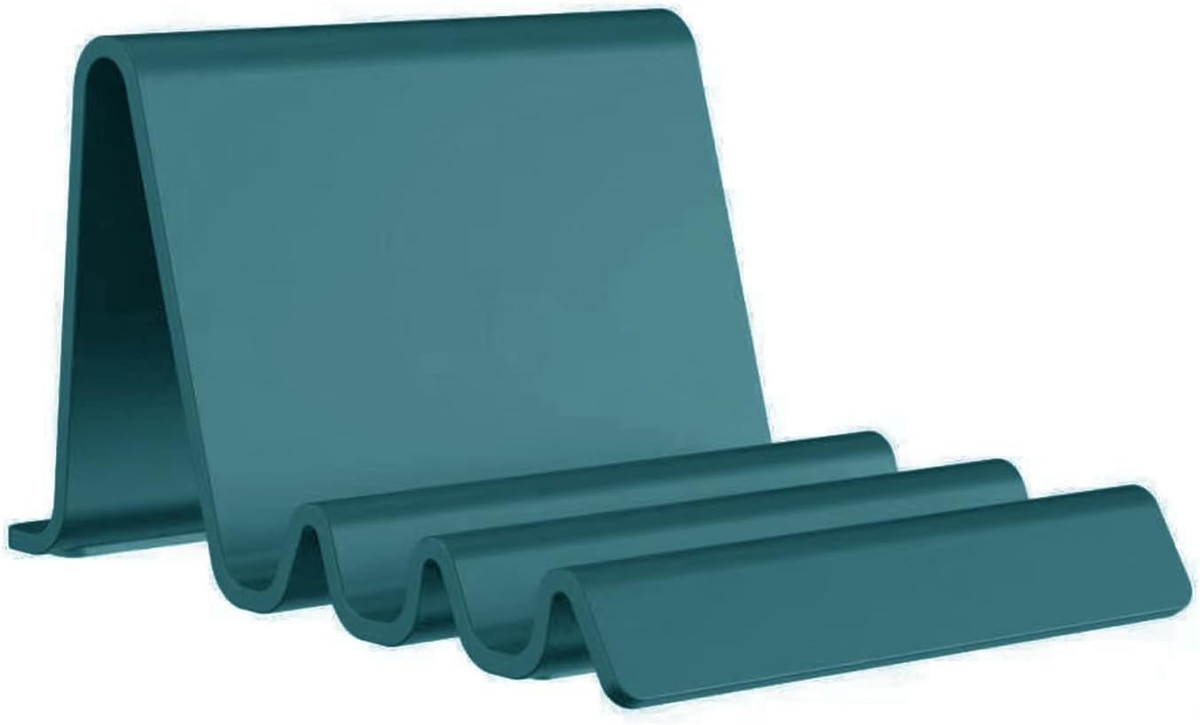 Phone Stand, Portable & Adjustable Desktop Tablet Holder for Hands-Free Video Calls, Reading, Kitchen Recipes image 5