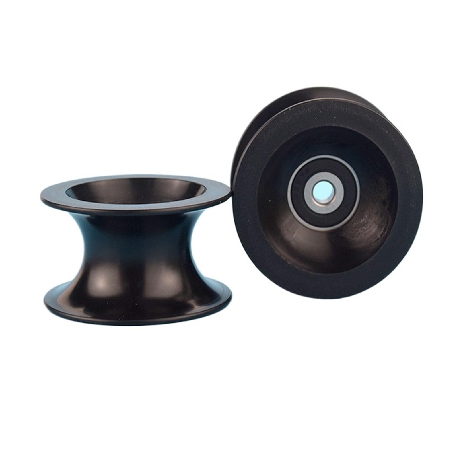 Bloque de rueda de polea con ranura de 4 piezas, rodillo en U de 30 mm for pista de 6 * 54, plástico duradero con diámetro de 25 mm, rodamientos de acero inoxidable lisos