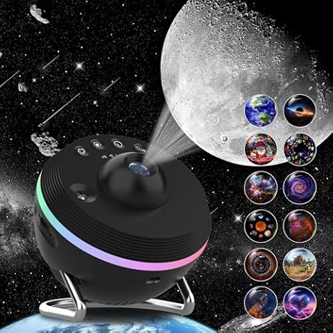 Galaxy Projector, 13 in 1 HD Planetarium Galaxy Star Projector for Bedroom, Star Projector Galaxy Light with Meteor Effects and Timer for Kids, Ceiling, Gifts Cover