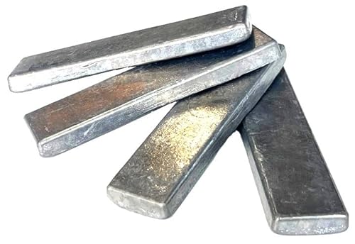 高純度鉛 DIY用鉛 Pb 99.99%【約210g×4本】セット (総重量約0.84kg) 軟鉛 鉛細工 地金 自作アクセサリ 多目的 インゴット 鉛 防音 防振 TSUNEYAのサムネイル