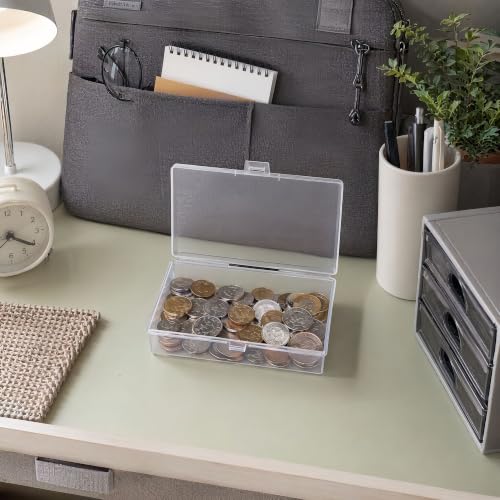Image of 12-Pack Clear Plastic Boxes with Lids for Model Parts