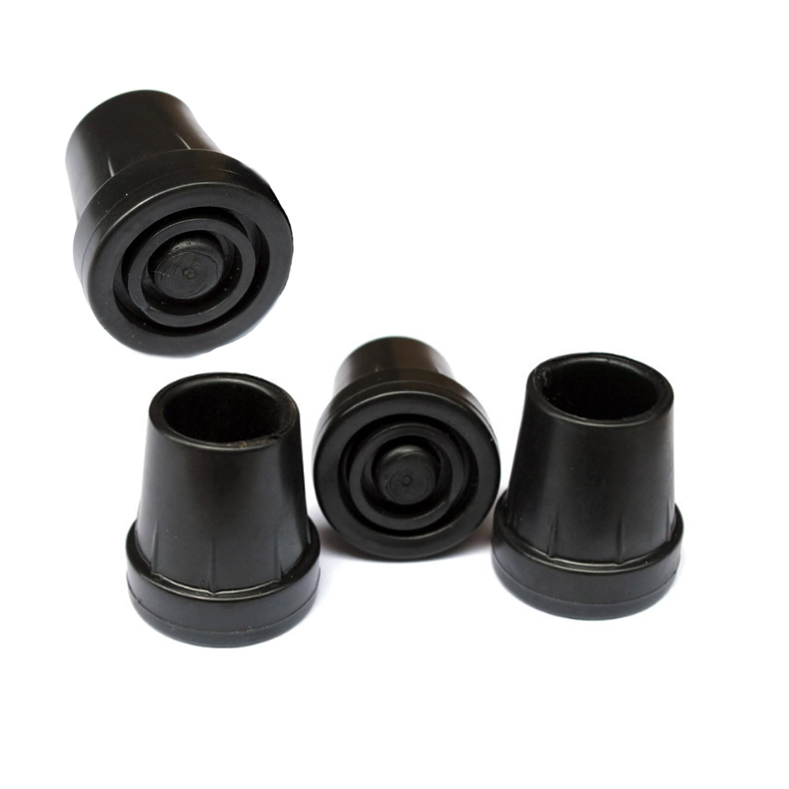 FeiYeup 4Pcs Trekking Poles Cane Tip Protector Nonslip Foot Covers Walking Stick Pad Buffers Trekking Poles Tip Replacement Feet Rod Pad
