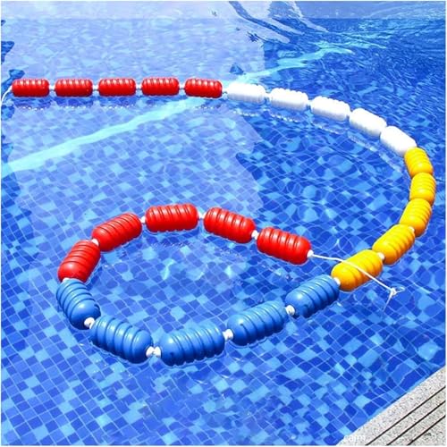 Swimming Pool Safety Rope,16 36 82 181 200 300Ft Floating Rope, Thin Rope for Safety Barrier, Swimming Lane Lines for Dividing Lanes, Easy-to-Install(60m/197ft Long)