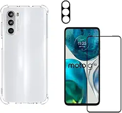 Capa Capinha Para Moto G52 + Película de Vidro 3D + Película de Câmera - Phone Palace