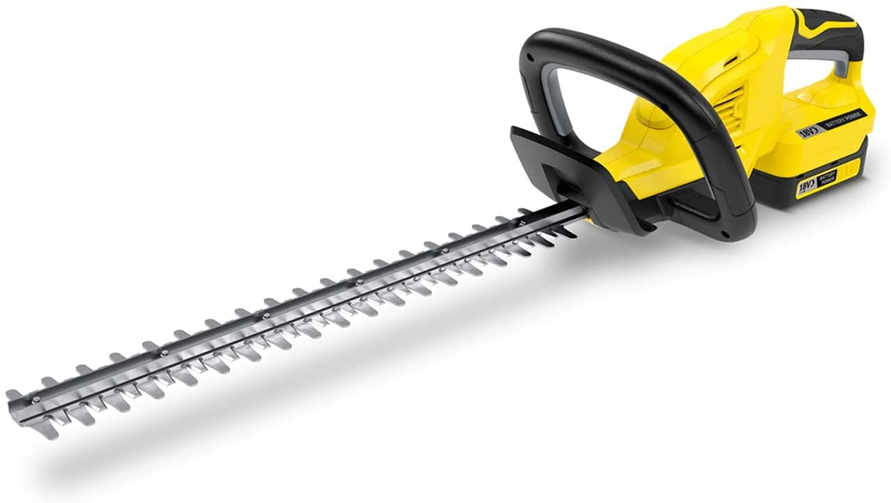 KÄRCHER 18 V Cortasetos HGE 18-45, Largo de Corte: 45 cm, ‎Cuchilla de Corte de Diamante, Peso: 2,68 kg, sin Cable, Potencia: máx. 250-500 m, Compatible con batería 18 V, batería no incluida