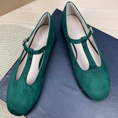 SAILING LU Women's Round Toe Ballet Flats Dress Shoes Lightweight Casual Loafers Soft Walking Flat Shoes for Women2