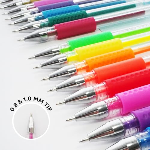 BAZIC Scented Glitter Neon Metallic Gel Pen, 24 colores miniatura 4